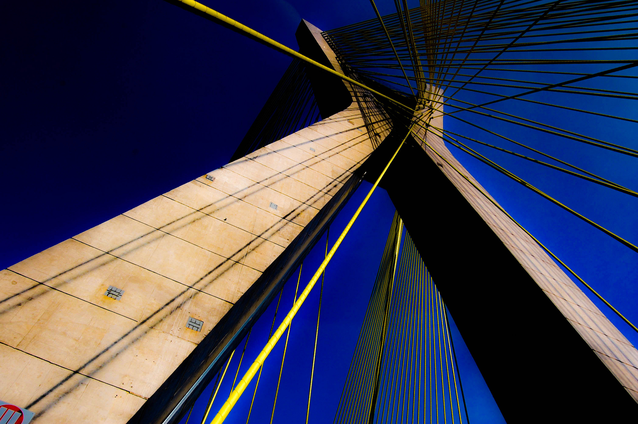 Impressive shot of a bridge, from ground level. Signifying the importance of credentialing.